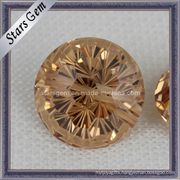 Low Price Loose Champagne Zirconia Gemstone